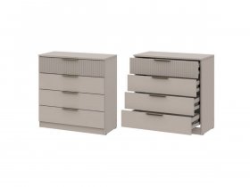 Комод 4 ящика (ЛДСП/МДФ) Эккервуд (меланж) в Лесосибирске - lesosibirsk.mebel-nsk.ru | фото