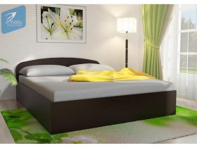 Кровать двуспальная 1,6м с подъем. мех. (венге) в Лесосибирске - lesosibirsk.mebel-nsk.ru | фото