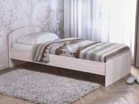 Кровать односпальная 80 с низкой спинкой (ясень шимо светлый) в Лесосибирске - lesosibirsk.mebel-nsk.ru | фото