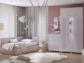 Модульная детская Милана (белое дерево/сакура) в Лесосибирске - lesosibirsk.mebel-nsk.ru | фото