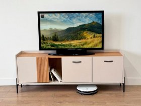 Тумба 2 Доминика (кашемир/дуб крафт золотой) в Лесосибирске - lesosibirsk.mebel-nsk.ru | фото